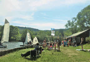 Visitors on Shore